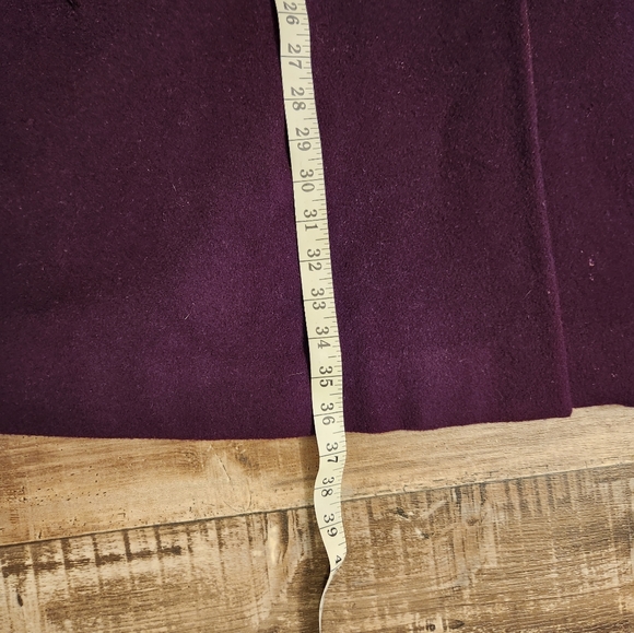 Alfred Dunner purple wool trench coat Size 18 - Picture 5 of 12